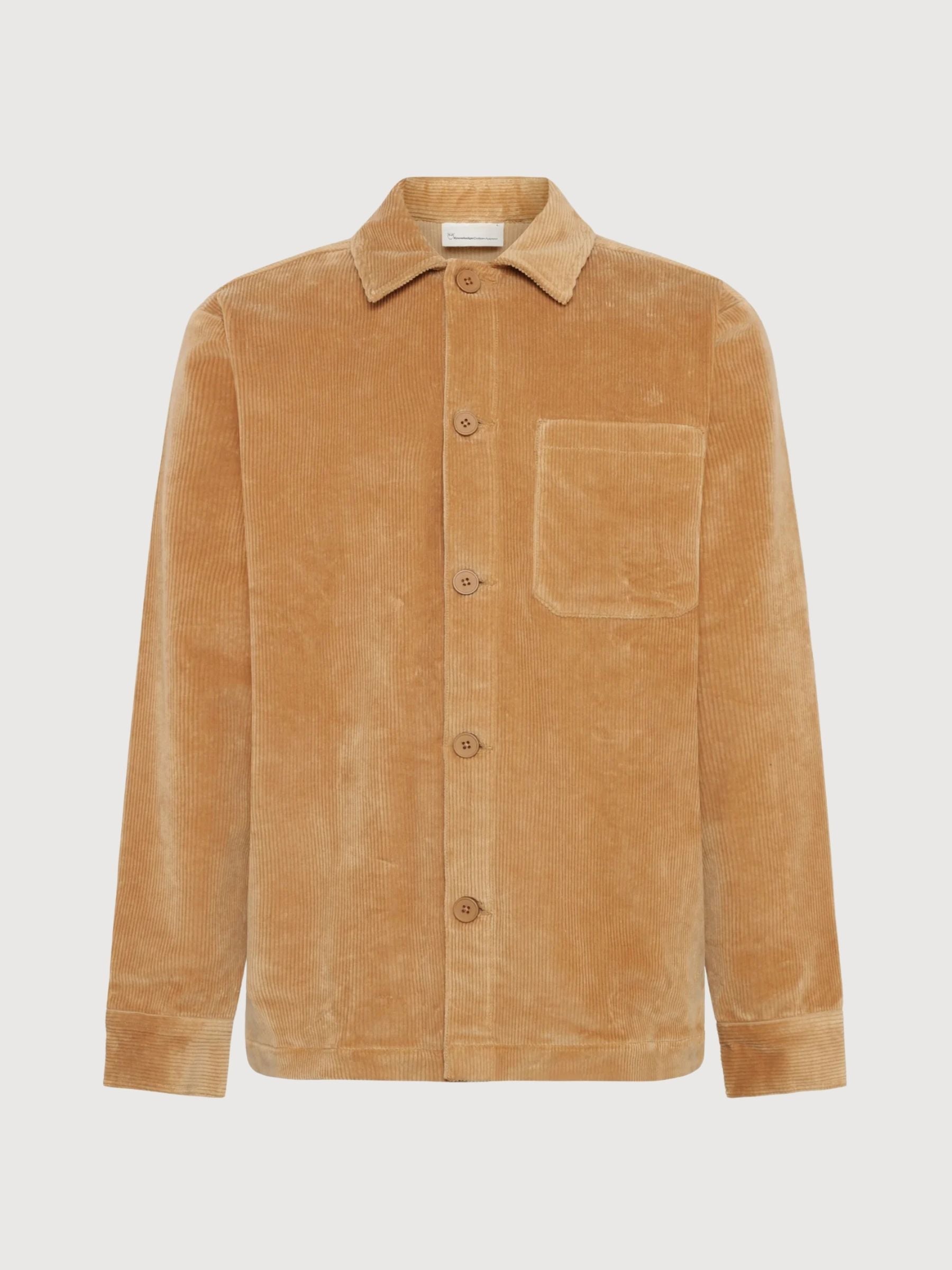 Corduroy Overshirt Apple Cinnamon | KNOWLEDGE COTTON APPAREL