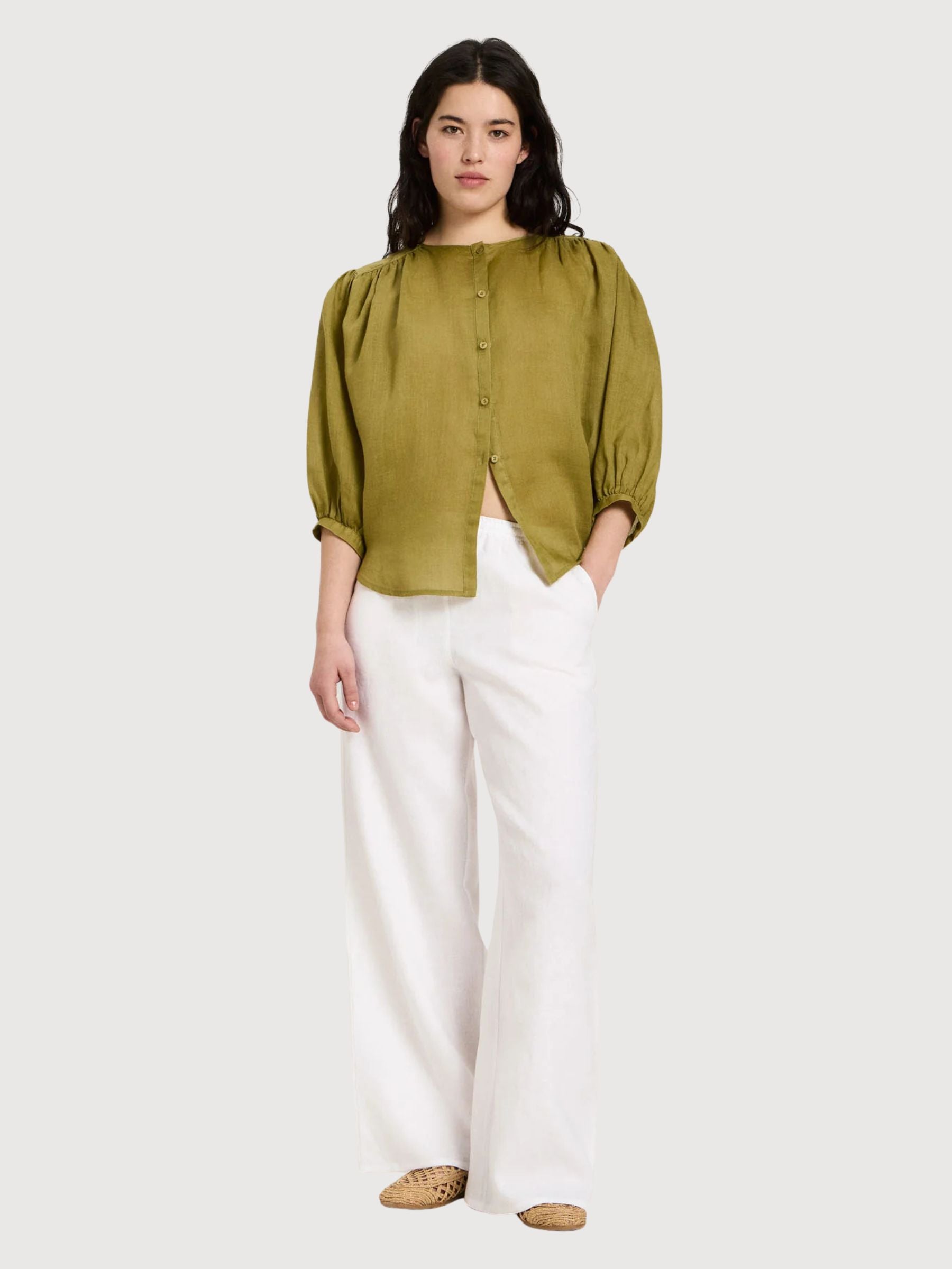 Blouse With Ruffle Cypres Woman | Lanius