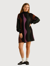 Dress Nikkala Wavy Stripe Multi Color