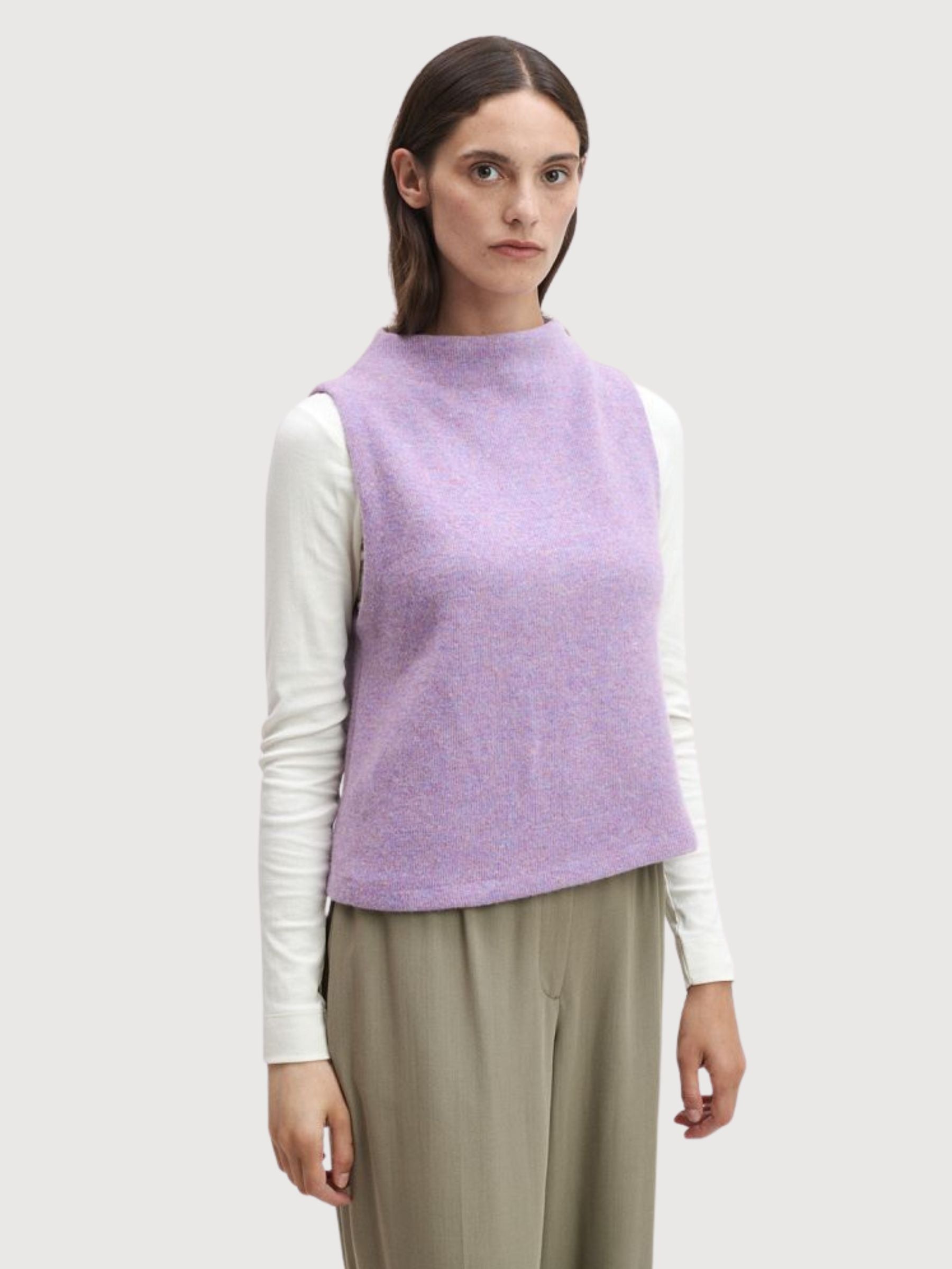 Weste Karla Blüte Damen Baumwolle/Wolle | Stapf