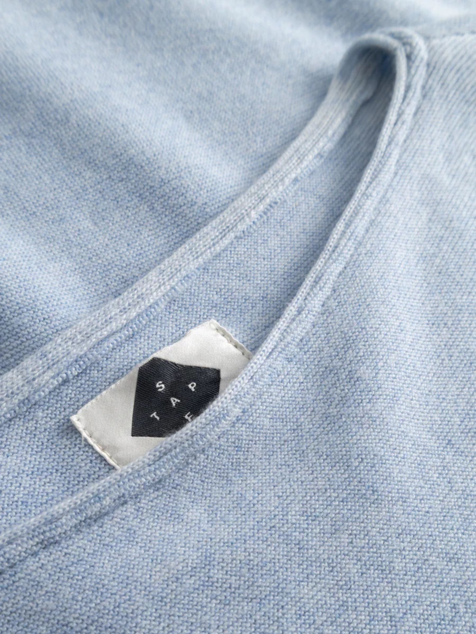 Shirt Evi Woman Azzuro Merino/Cotton | Stapf