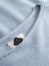 Shirt Evi Woman Azzuro Merino/Cotton | Stapf