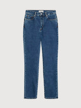 Lejaani High Taille Jeans Blue Basis in Cotone -Orgel | Armedangels