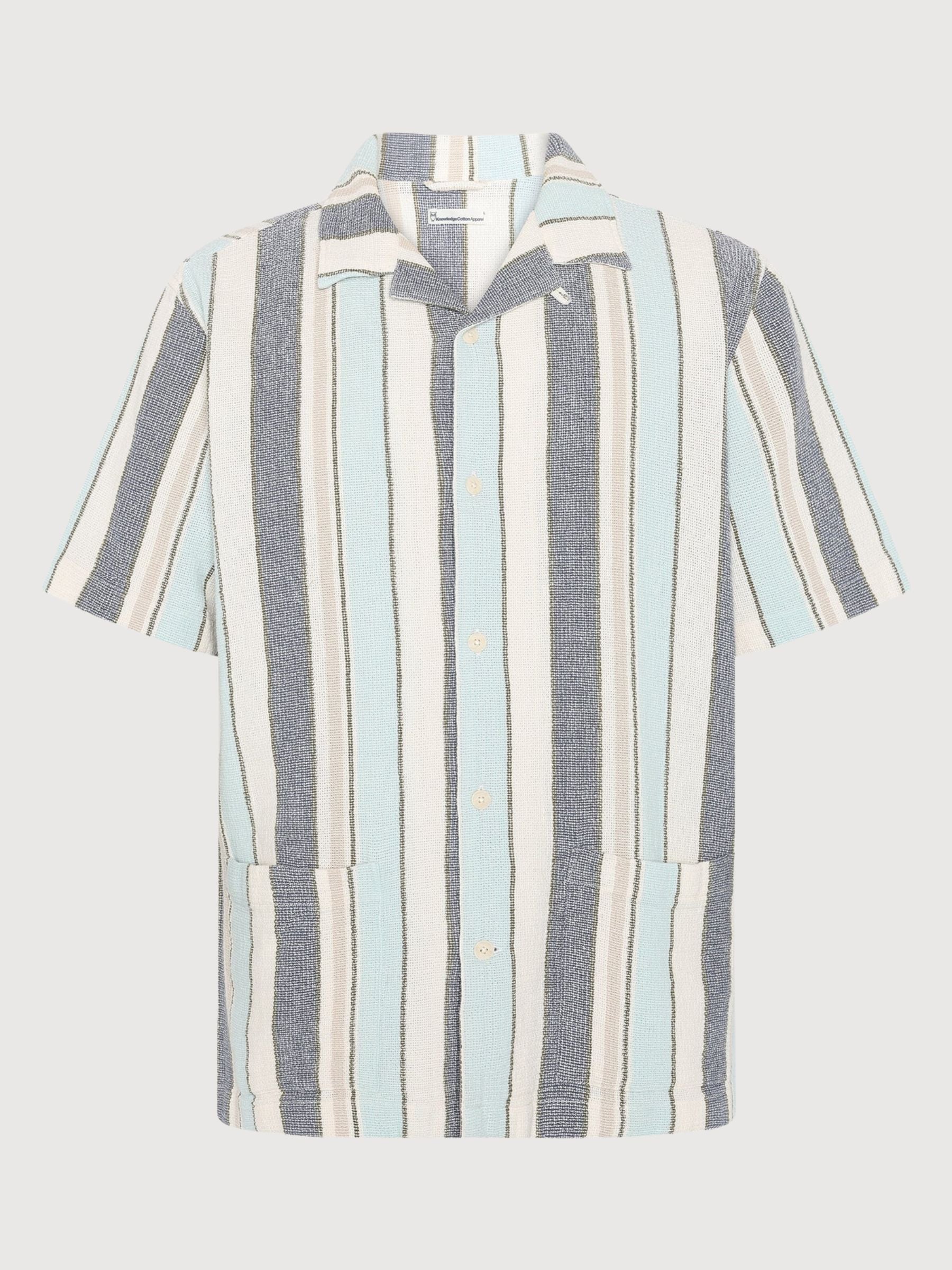 Camicia a righe in cotone biologico | Knowledge Cotton Apparel