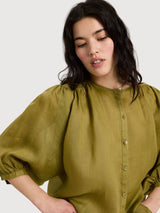Blouse With Ruffle Cypres Woman | Lanius