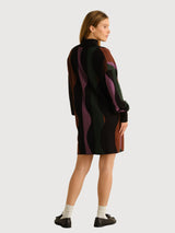 Dress Nikkala Wavy Stripe Multi Color