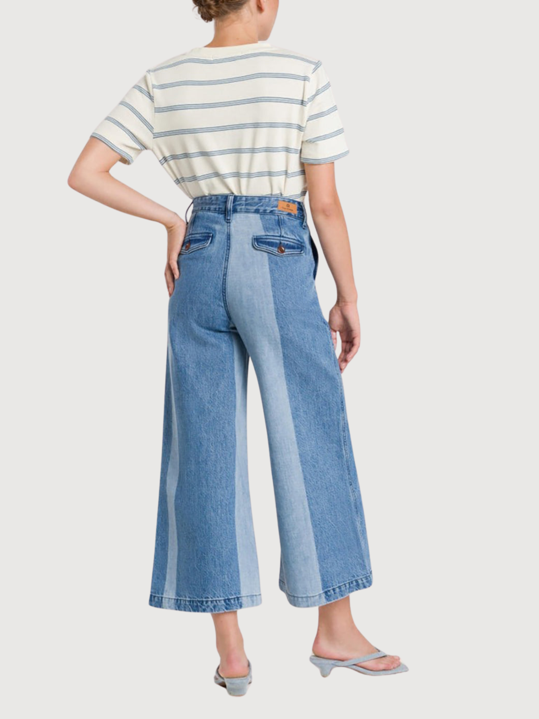 Lilibet Cropped Jeans Blue Reef Super Light Used | Kings of Indigo