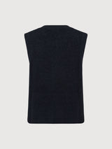 Vest Yarn Black Woman | Knowledge Cotton Apparel