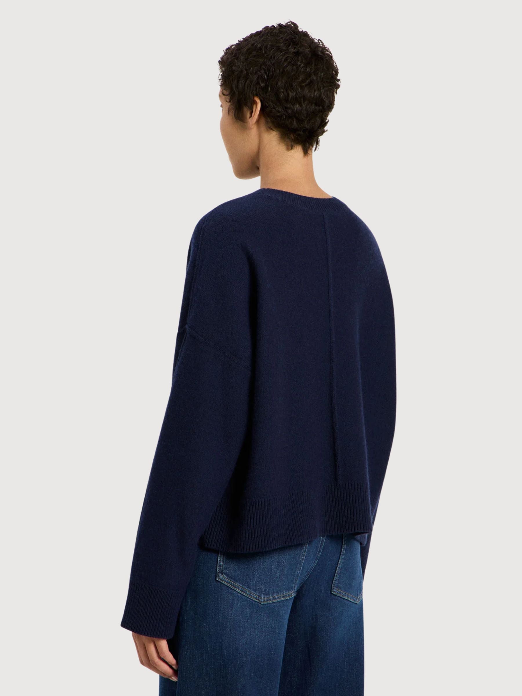 Sweater Crewneck Oversize Midnight | Lanius