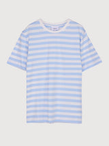 Verkstad T-Shirt Himmelblau - Naturweiß | Makia