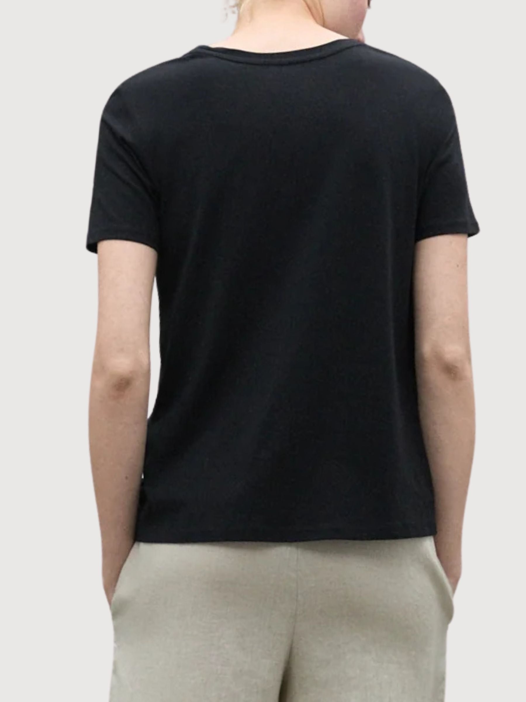 Sara T-Shirt Black Sardine | Re-Bello