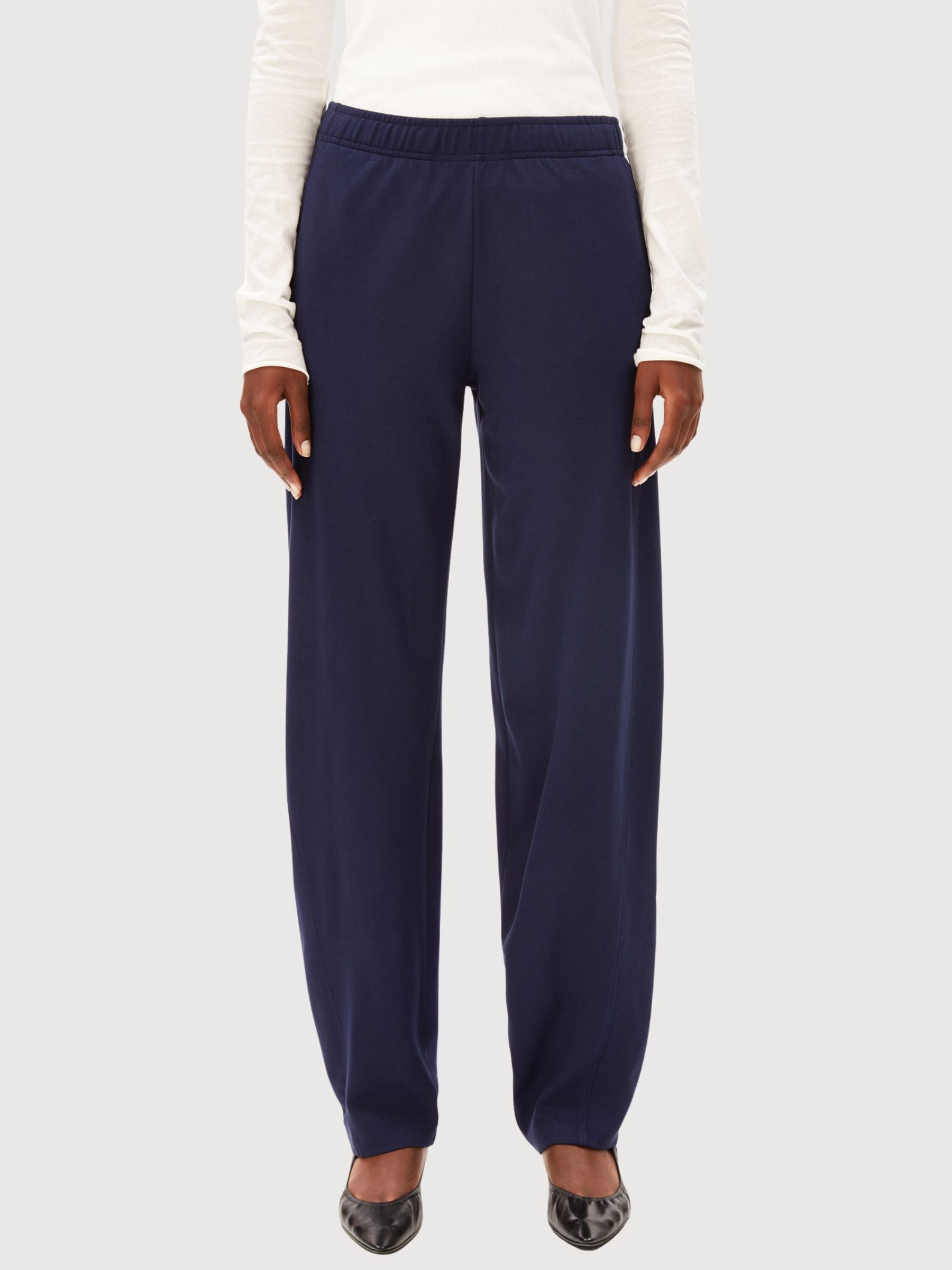 Pantaloni Basic Jersey Barrel TintedNavy | Armedangels