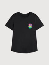 Sara T-Shirt Black Sardine | Re-Bello