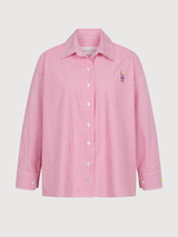 Camicia Popeline Righe Rosa Violetto | Another Brand