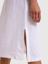 Kleid weißes Leinen | Lanius