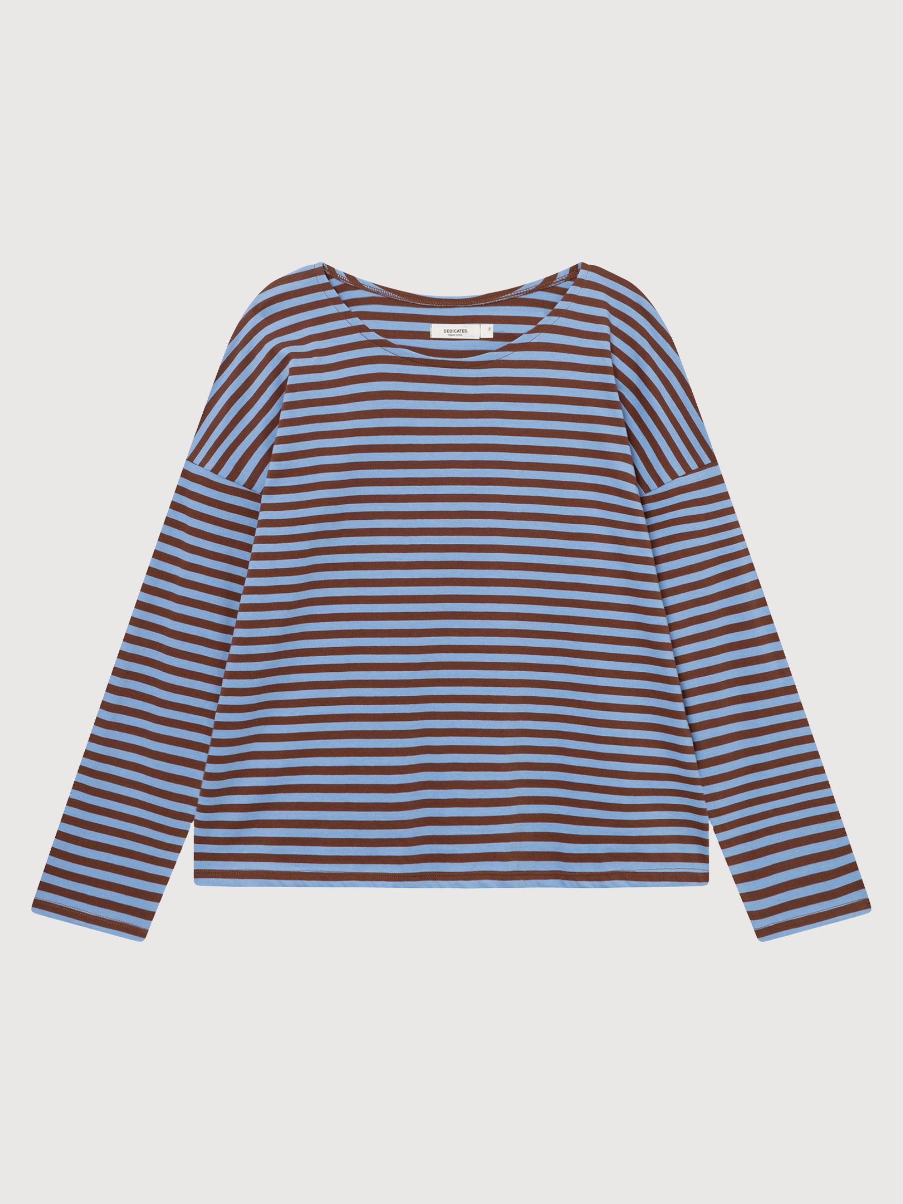 Top Humledal Stripes Cappuccino Brown/Cornflower | DEDICATED