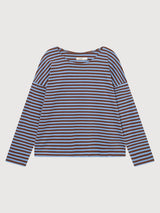 Top Humledal Stripes Cappuccino Brown/Cornflower | DEDICATED