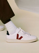 Sneakers V-12 Leder Extra White-Maralaaa-Nautico in nachhaltigem Leder | Veja