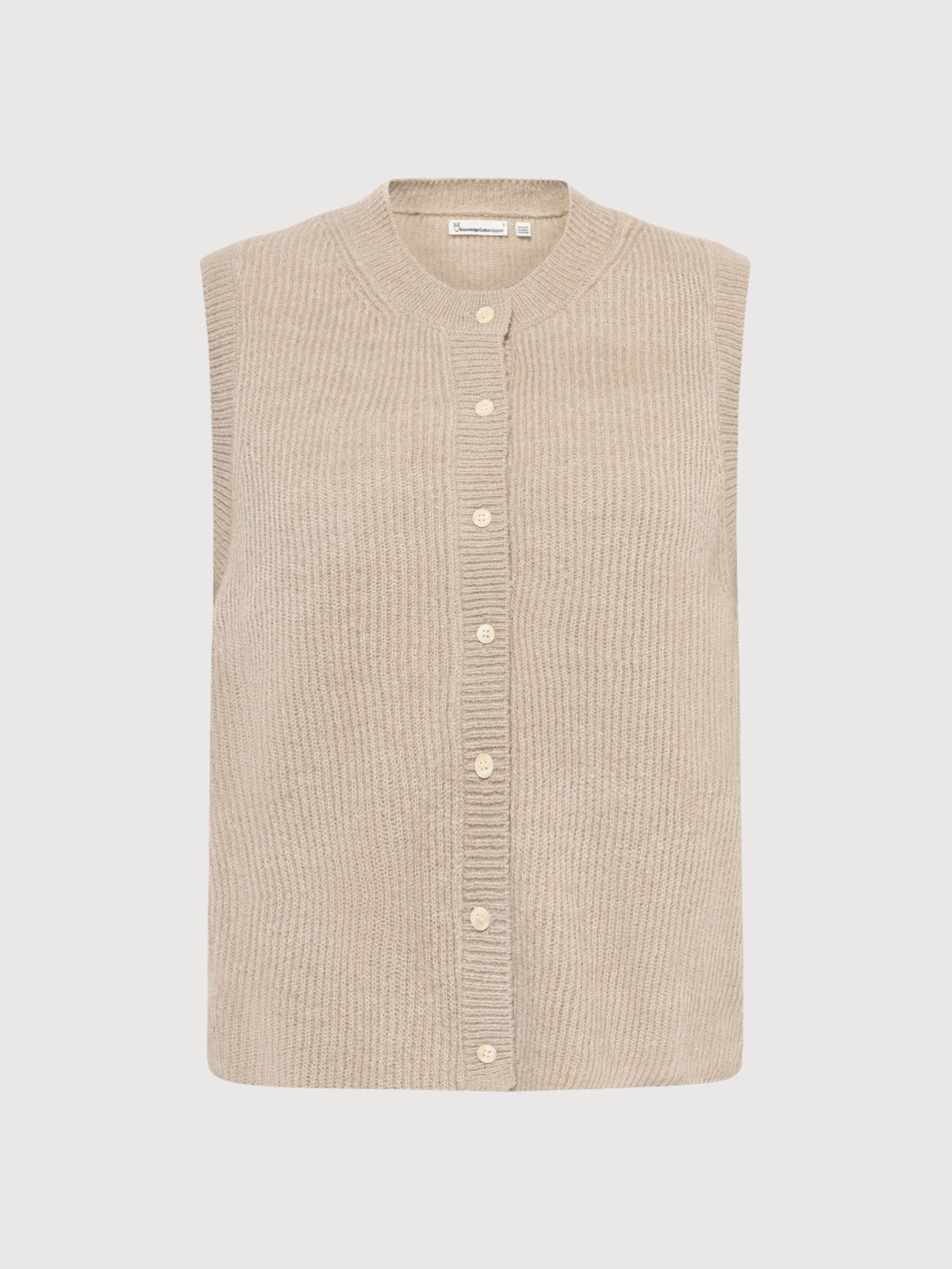 Vest Yarn Grey Woman | Knowledge Cotton Apparel