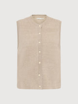 Vest Yarn Grey Woman | Knowledge Cotton Apparel