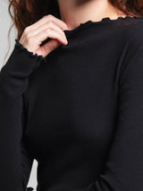 Rib Top Ryd Black Longsleeve | Dedicated