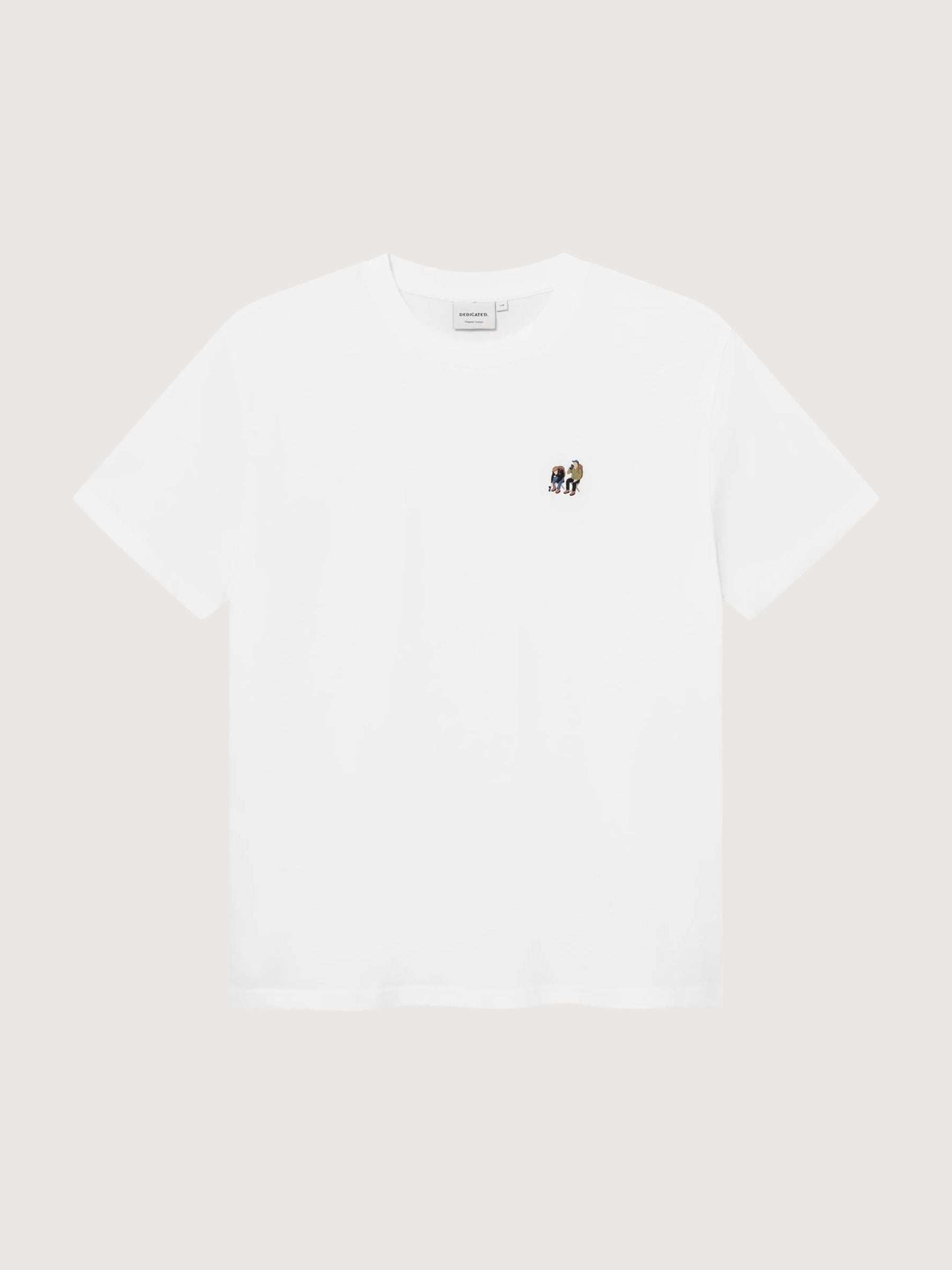 T-Shirt Stockholm Camp Crew EMB White | DEDICATED