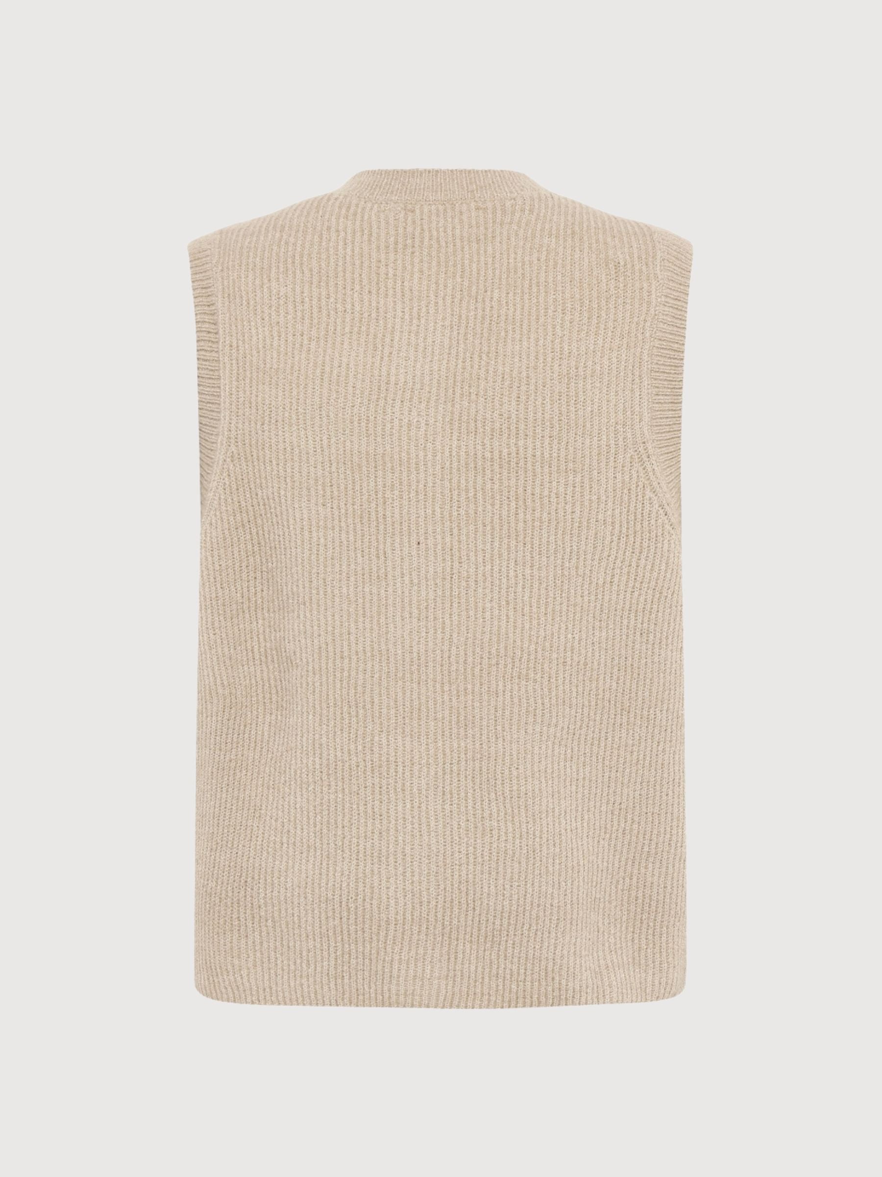 Vest Yarn Grey Woman | Knowledge Cotton Apparel