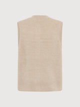 Vest Yarn Grey Woman | Knowledge Cotton Apparel
