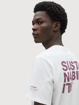 T-Shirt Sustano White in Recycled Cotton | Ecoalf