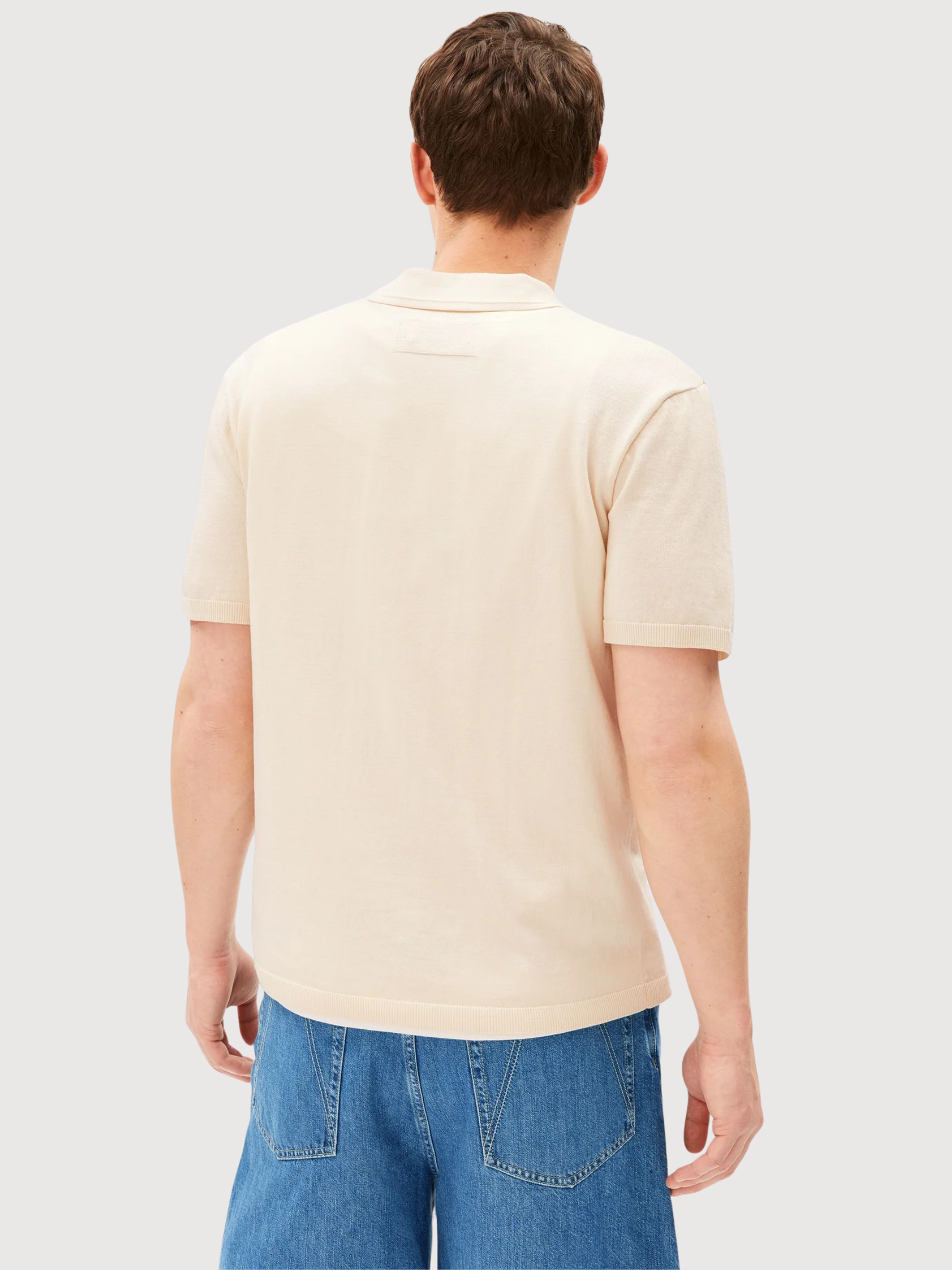 BAUMWOLL-STRICK-POLOSHIRT Pure | ARMEDANGELS