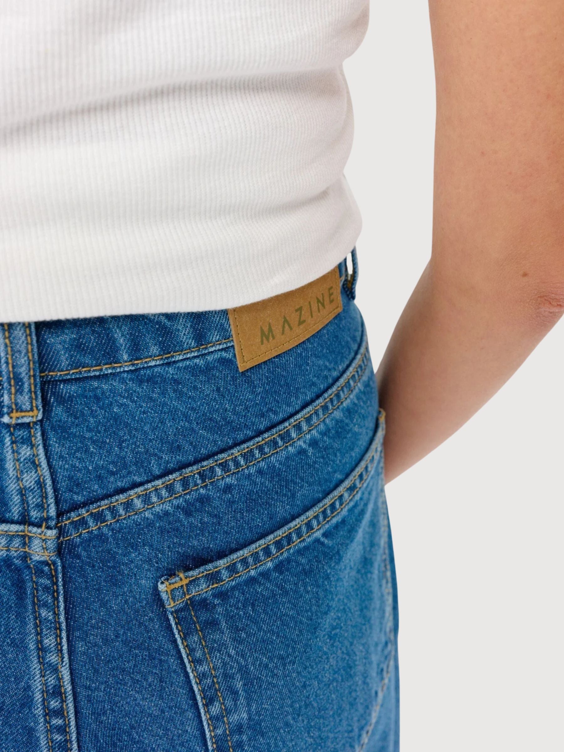 Shorts Bermuda Jeans Donna Lavaggio Blu Medio | Mazine