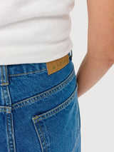 Shorts Jeans Bermuda Damen Mid Blue Wash | Mazine