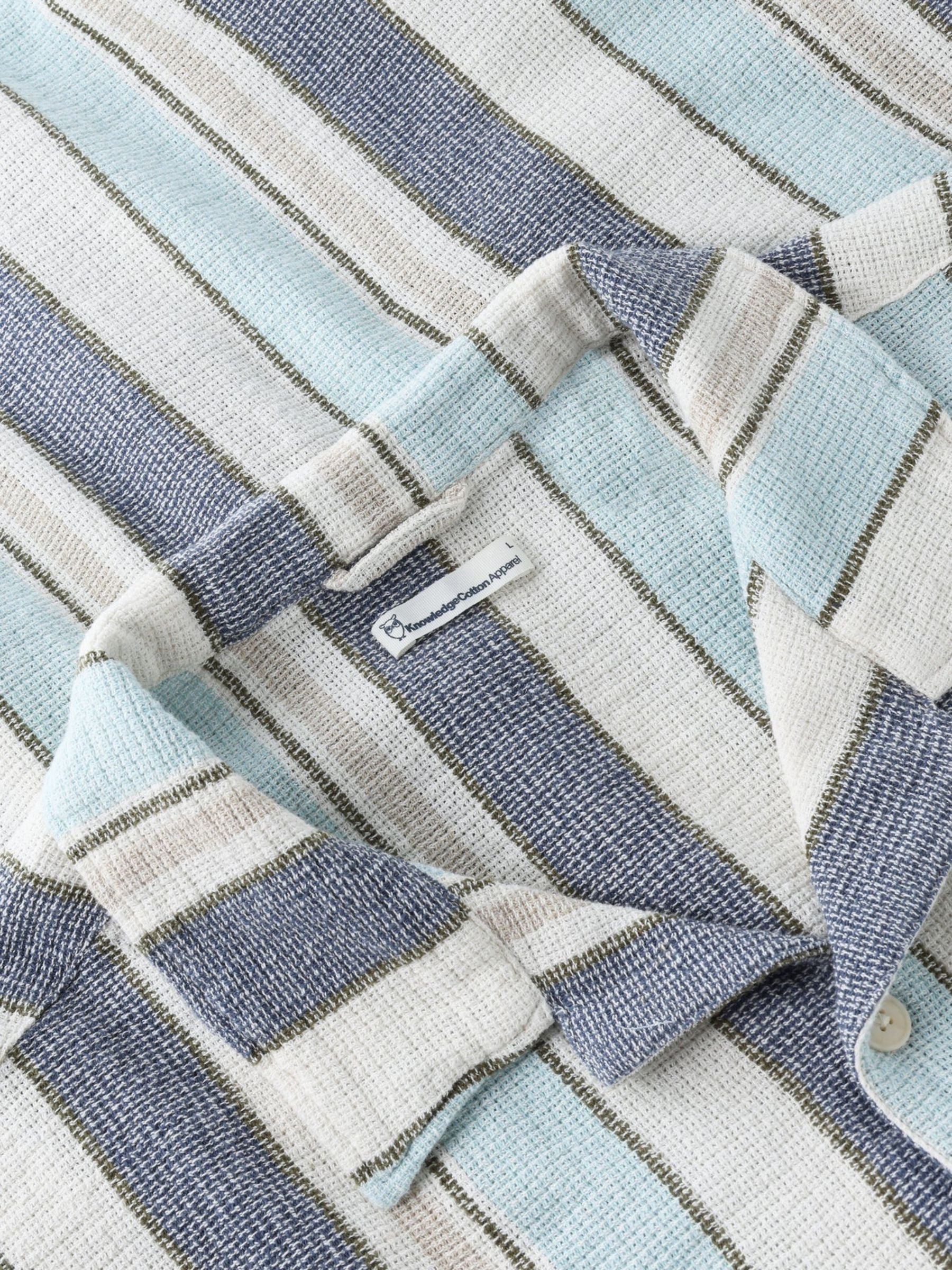 Camicia a righe in cotone biologico | Knowledge Cotton Apparel