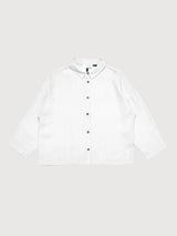 Camicia da donna a maniche a 3/4, bianco brillante | Mazine
