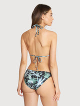 Bikini unten Odda gedruckt Palmtrees schwarz | Dedicated