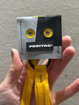 Charm & Key Holder F212 FACE Yellow/Black/Grey | Freitag