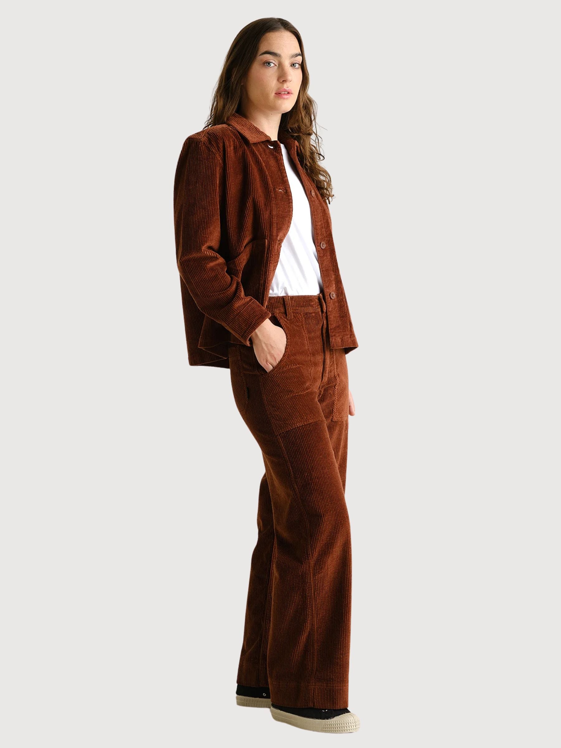 Pants Workwear Vara Corduroy Brown | DEDICATED