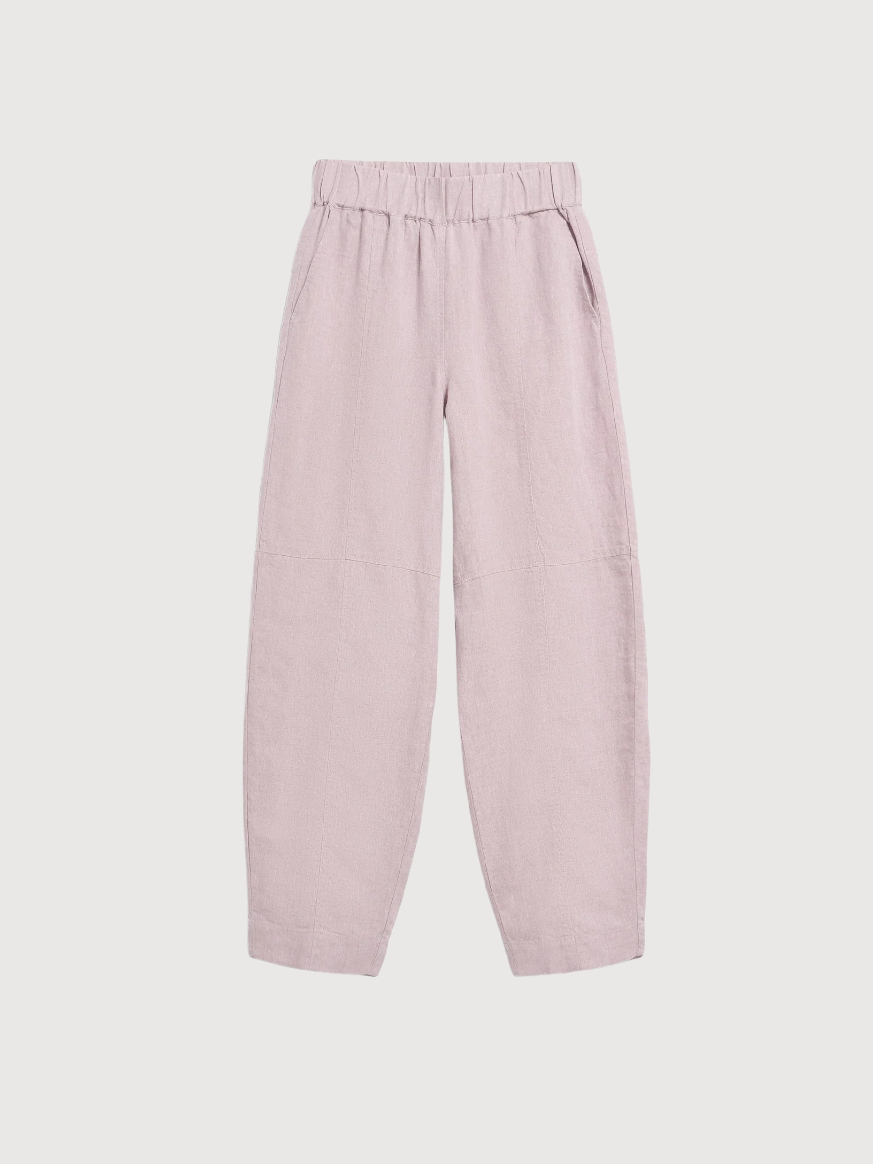 Pantaloni a botte pull-on di lino rosa cipria | Armedangels