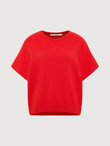 Weste unter roter Frau | LANIUS