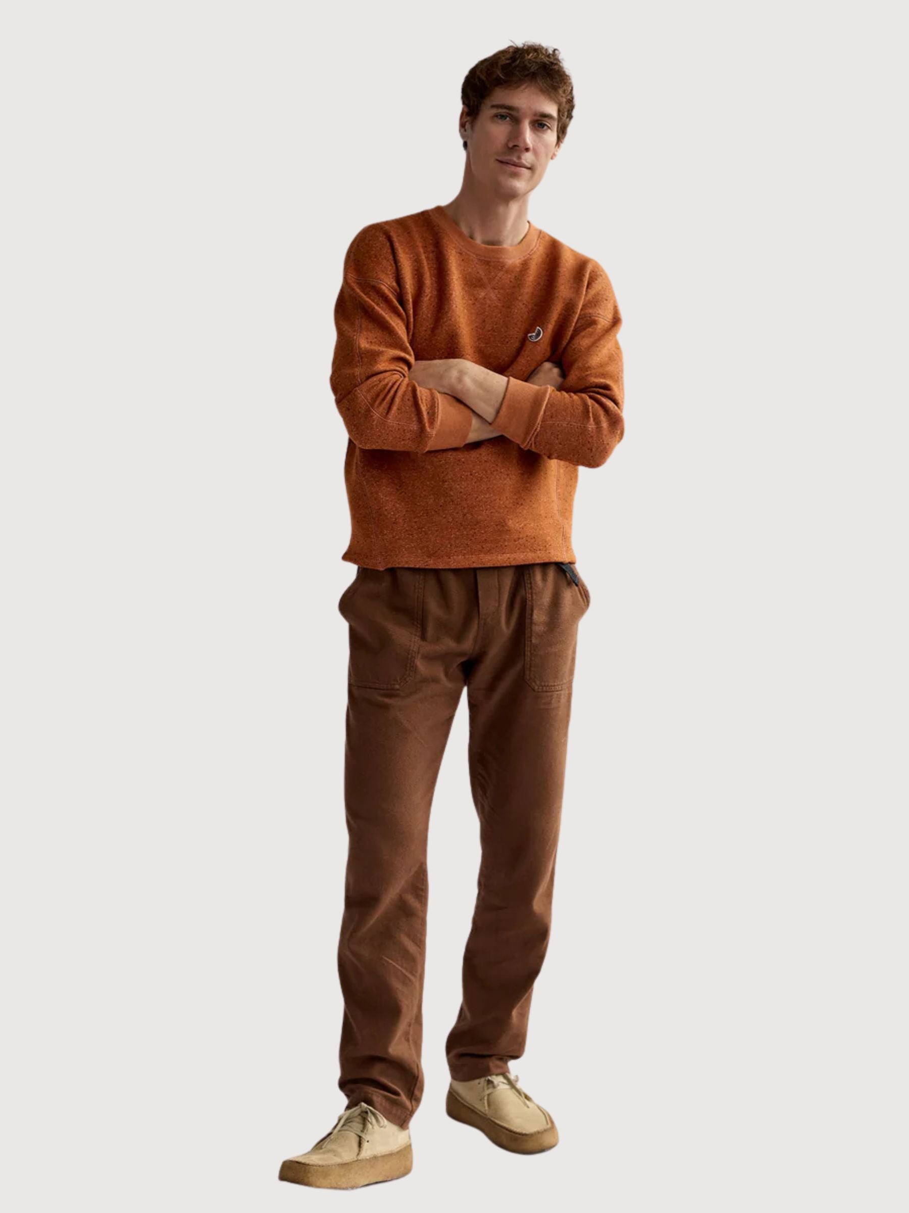 Sweatshirt Dundrum Orange Man | Twothirds