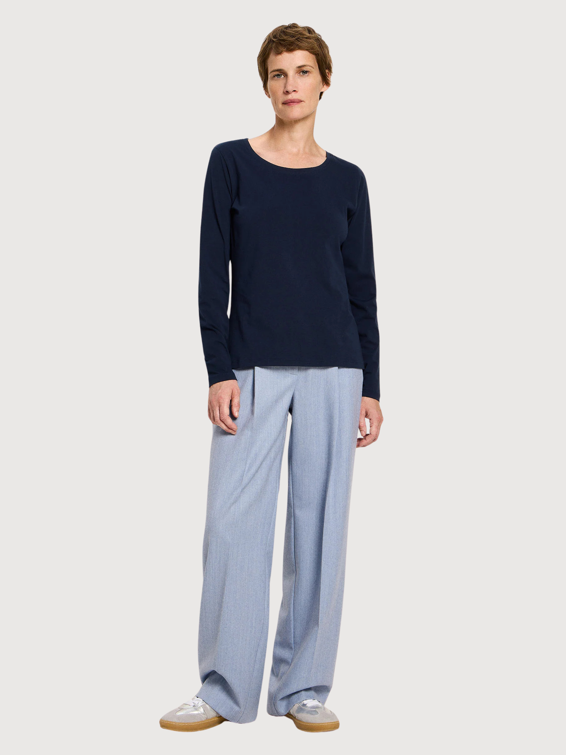 Langärmliges Shirt in Marineblau | LANIUS