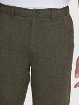 Pantaloncini Herringbone Lino | Knowledge Cotton Apparel