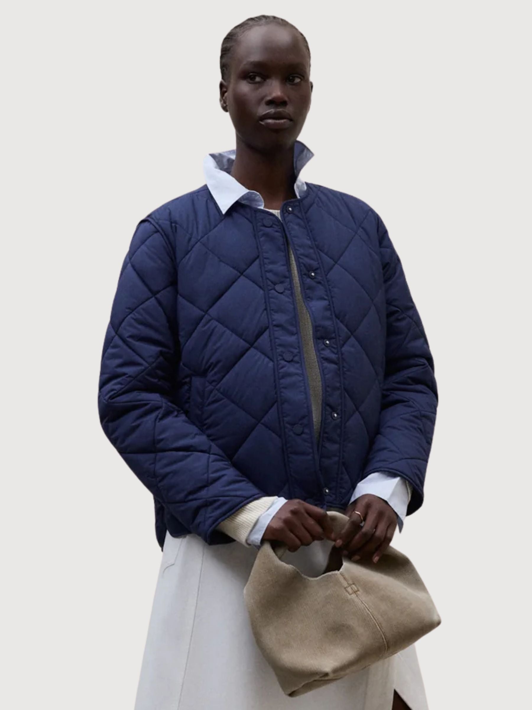 Rhomb Jacket Musa Midnight Blue | Ecoalf