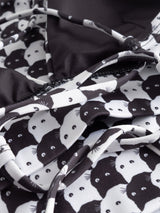 Top bikini Alva Pepita Cats nero | Dedicated