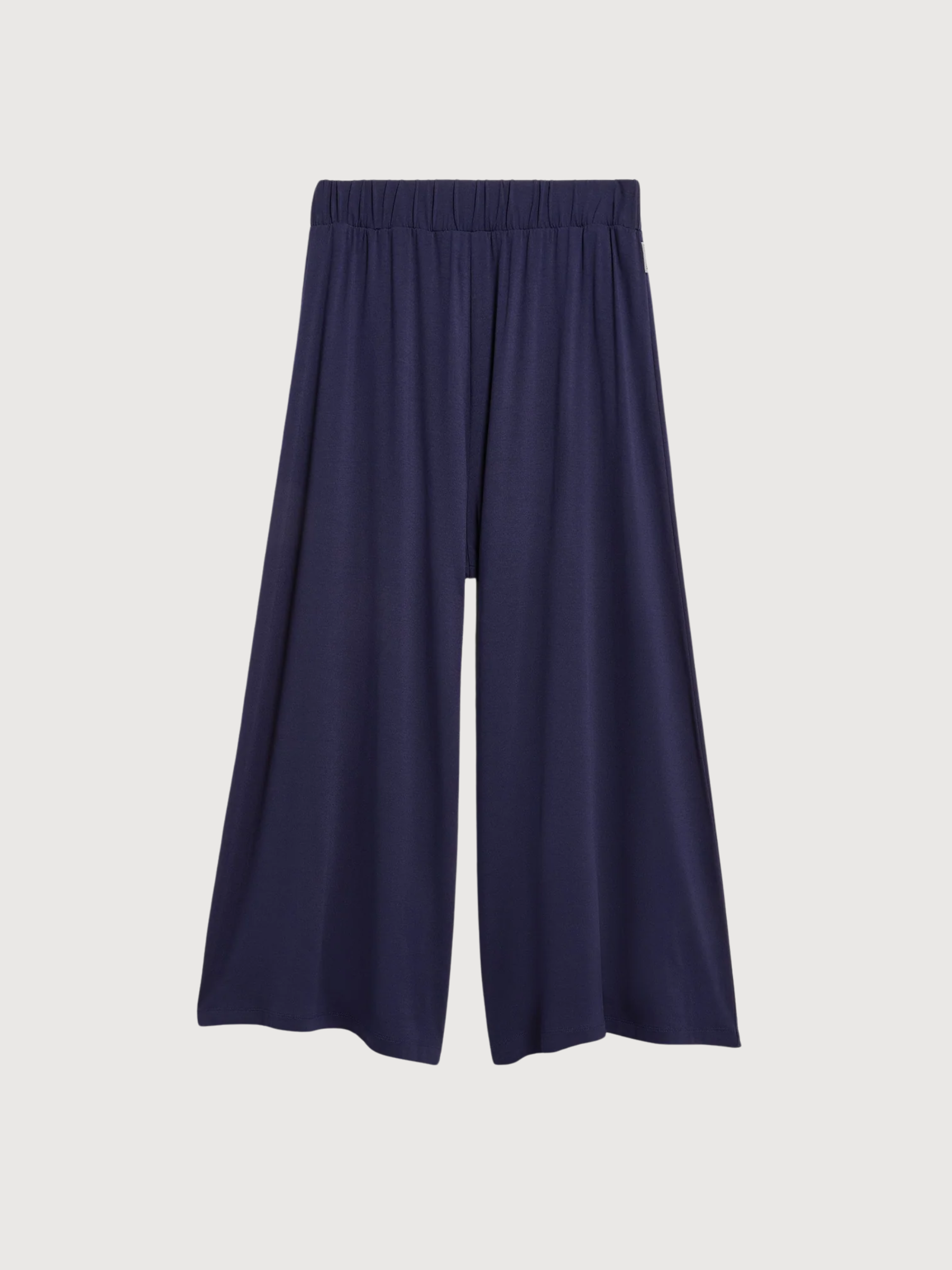 Pantalone cropped in jersey blu scuro | Armedangels