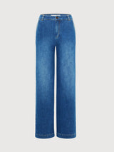 Marlene-Jeans mit hoher Taille Gots aus bio-baumwolle | Lanius
