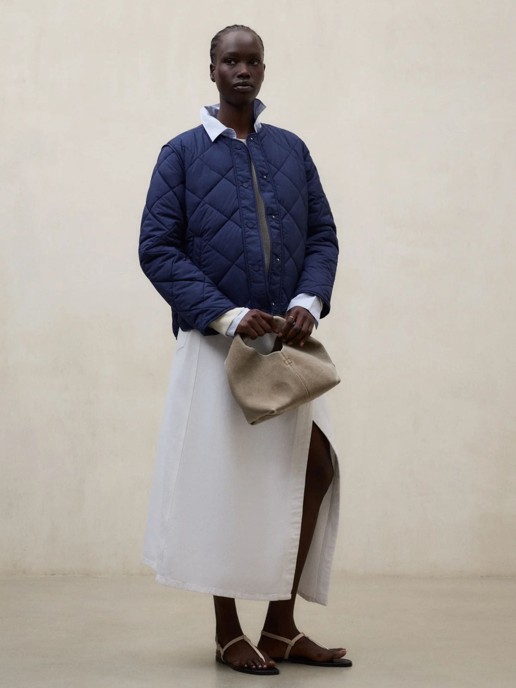 Rhomb Jacket Musa Midnight Blue | Ecoalf