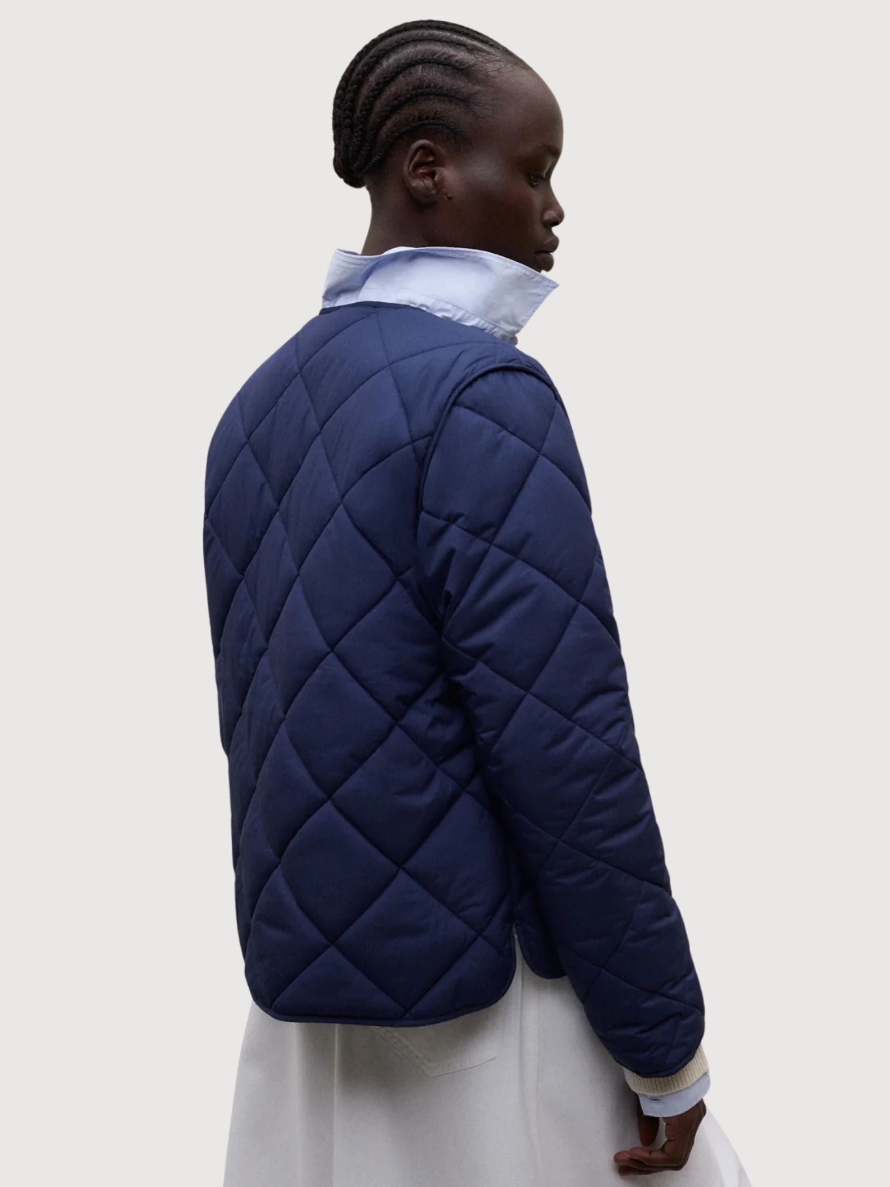 Rhomb Jacket Musa Midnight Blue | Ecoalf