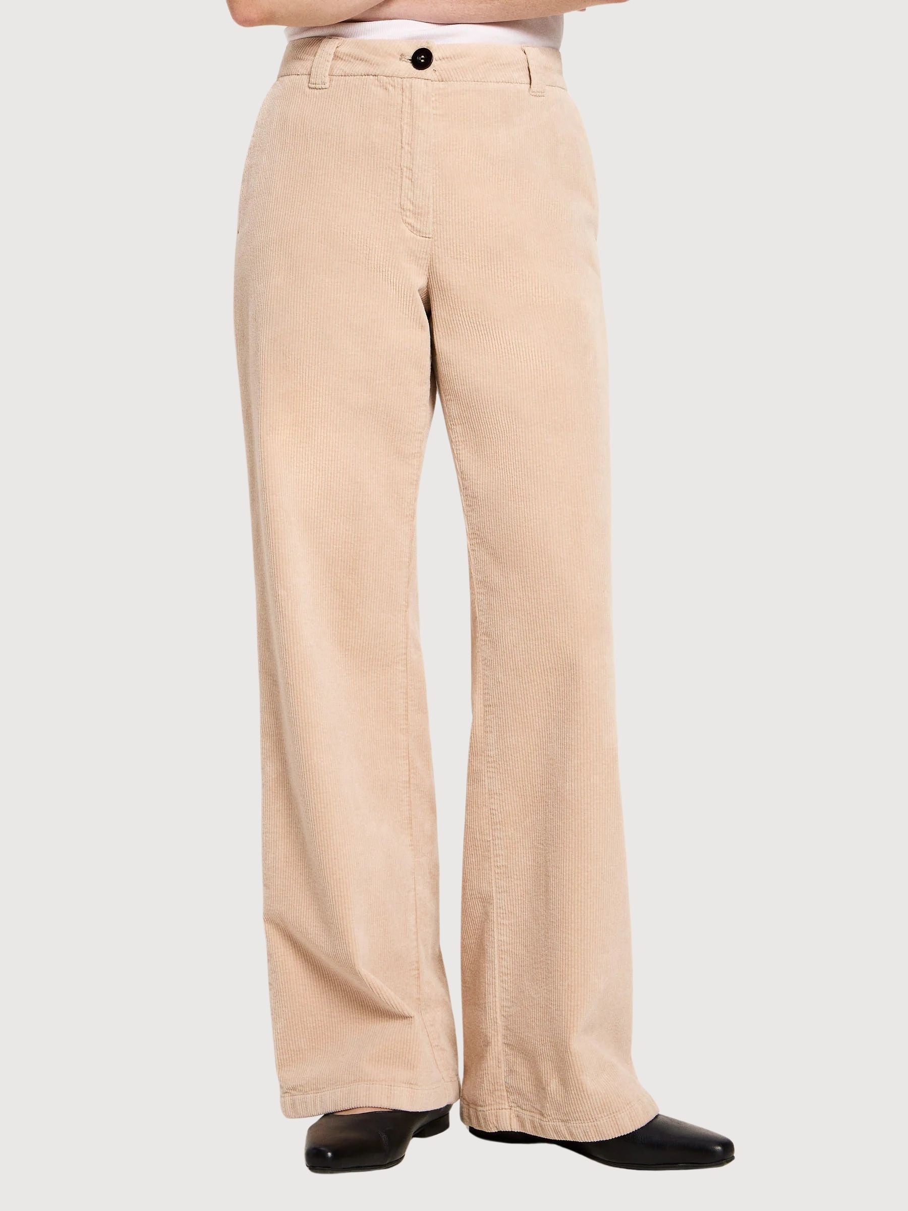Hose Cord Marlene Beige Frau | Lanius