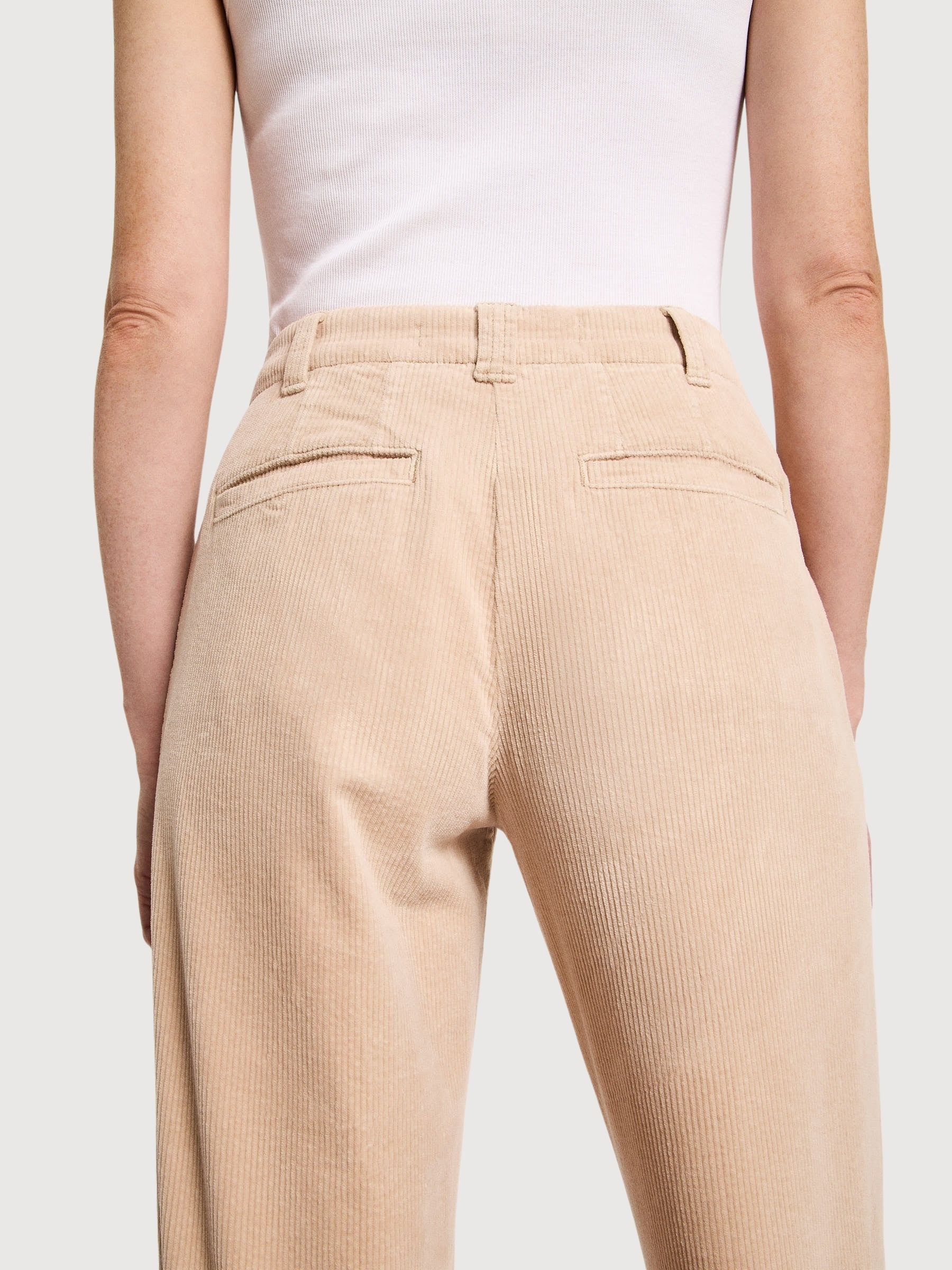 Hose Cord Marlene Beige Frau | Lanius